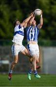 5 August 2020; Michael Darragh Macauley of Ballyboden St Endas in action against Cameron Diamond of St Vincent's during the Dublin County Senior Football Championship Round 2 match between St Vincent's and Ballyboden St Endas at Pairc Naomh Uinsionn in Marino, Dublin. Photo by Stephen McCarthy/Sportsfile