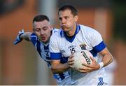 5 August 2020; Tomás Quinn of St Vincent's in action against Cathal Flaherty of Ballyboden St Endas during the Dublin County Senior Football Championship Round 2 match between St Vincent's and Ballyboden St Endas at Pairc Naomh Uinsionn in Marino, Dublin. Photo by Stephen McCarthy/Sportsfile