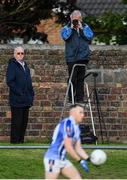 5 August 2020; A camera operator works from a step ladder during the Dublin County Senior Football Championship Round 2 match between St Vincent's and Ballyboden St Endas at Pairc Naomh Uinsionn in Marino, Dublin. Photo by Stephen McCarthy/Sportsfile