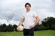 6 August 2020; AIG today launched this year’s AIG Cups & Shields at the GUI National Golf Academy at Carton House in Maynooth, Kildare. On hand were Dublin footballer David Byrne, pictured, as well as Ireland golf team member Keith Egan, and Dublin Camogie player Hannah Hegarty. AIG Insurance is offering exclusive discounts to GUI and ILGU members. For a quote, go to www.aig.ie/golfer Photo by Sam Barnes/Sportsfile