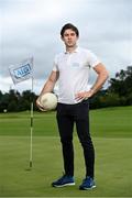 6 August 2020; AIG today launched this year’s AIG Cups & Shields at the GUI National Golf Academy at Carton House in Maynooth, Kildare. On hand were Dublin footballer David Byrne, pictured, as well as Ireland golf team member Keith Egan, and Dublin Camogie player Hannah Hegarty. AIG Insurance is offering exclusive discounts to GUI and ILGU members. For a quote, go to www.aig.ie/golfer Photo by Sam Barnes/Sportsfile