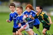 6 August 2020; Finnbar O'Sullivan, age 6, in action during the Bank of Ireland Leinster Rugby Summer Camp in Boyne, Co. Meath. Photo by Matt Browne/Sportsfile