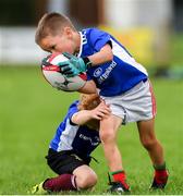 6 August 2020; Finnbar O'Sullivan, age 6, and Michael Hand, age 6, in action during the Bank of Ireland Leinster Rugby Summer Camp in Boyne, Co. Meath. Photo by Matt Browne/Sportsfile