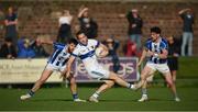 5 August 2020; Nathan Mullins of St Vincent's in action against Darragh Nelson, left, and James Holland of Ballyboden St Endas during the Dublin County Senior Football Championship Round 2 match between St Vincent's and Ballyboden St Endas at Pairc Naomh Uinsionn in Marino, Dublin. Photo by Stephen McCarthy/Sportsfile