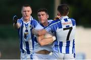 5 August 2020; Diarmuid Connolly of St Vincent's in action against Kieran Kennedy, left, and Darragh Nelson of Ballyboden St Endas during the Dublin County Senior Football Championship Round 2 match between St Vincent's and Ballyboden St Endas at Pairc Naomh Uinsionn in Marino, Dublin. Photo by Stephen McCarthy/Sportsfile