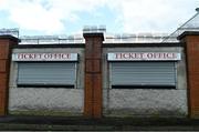 7 August 2020; A general view of the ticket office at St Conleth's Park in Newbridge, Kildare. Photo by Brendan Moran/Sportsfile