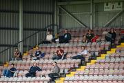7 August 2020; Journalists seated in The Jodi Stand during the SSE Airtricity League Premier Division match between Bohemians and Dundalk at Dalymount Park in Dublin. Photo by Stephen McCarthy/Sportsfile