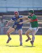 7 August 2020; Billy McCarthy of Thurles Sarsfields in action against John Meagher of Loughmore-Castleiney during the Tipperary County Senior Hurling Championship Group 3 Round 2 match between Loughmore-Castleiney and Thurles Sarsfields at Semple Stadium in Thurles, Tipperary. Photo by Sam Barnes/Sportsfile