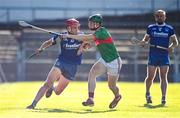 7 August 2020; Billy McCarthy of Thurles Sarsfields in action against John Meagher of Loughmore-Castleiney during the Tipperary County Senior Hurling Championship Group 3 Round 2 match between Loughmore-Castleiney and Thurles Sarsfields at Semple Stadium in Thurles, Tipperary. Photo by Sam Barnes/Sportsfile