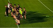 7 August 2020; The St Eunan's team during the National Anthem ahead of the Donegal County Senior Football Championship Round 1 match between St Eunan's and Kilcar at O'Donnell Park in Letterkenny, Donegal. Photo by Ramsey Cardy/Sportsfile