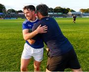 7 August 2020; Glynn-Barntown coach Jason Ryan celebrates with Alan Cowman after the Wexford County Senior Hurling Championship Quarter-Final match between St Martin's and Glynn-Barntown at Chadwicks Wexford Park in Wexford. Photo by Matt Browne/Sportsfile