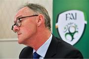7 August 2020; FAI Independent Chairperson Roy Barrett during an FAI Press Conference following Special Meeting of FAI National Council at the Red Cow Moran's Hotel in Dublin. Photo by Brendan Moran/Sportsfile