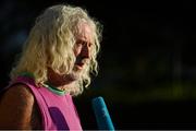 7 August 2020; FAI National Council member and Ireland South MEP Mick Wallace speaks to the media following Special Meeting of FAI National Council at the Red Cow Moran's Hotel in Dublin. Photo by Brendan Moran/Sportsfile