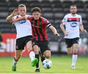 7 August 2020; Keith Buckley of Bohemians in action against John Mountney of Dundalk during the SSE Airtricity League Premier Division match between Bohemians and Dundalk at Dalymount Park in Dublin. Photo by Stephen McCarthy/Sportsfile