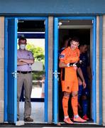 8 August 2020; Brian Murphy of Waterford, right, waits to lead out his team ahead of during the SSE Airtricity League Premier Division match between Waterford and Cork City at RSC in Waterford. Photo by Sam Barnes/Sportsfile
