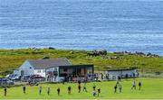 8 August 2020; A view of action during the Donegal Junior League Glencar Inn Division One match between Arranmore United and Milford United Reserves at Rannagh Park in Arranmore, Donegal. The island of Arranmore is off the west coast of County Donegal, with a population of 469. Photo by Ramsey Cardy/Sportsfile