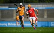 8 August 2020; Diarmuid O'Floinn of Cuala in action against Shane Barrett of Na Fianna during the Dublin County Senior Hurling Championship Group 4 Round 3 match between Na Fianna and Cuala at Parnell Park in Dublin. Photo by David Fitzgerald/Sportsfile