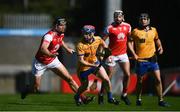 8 August 2020; Fergal Breathnach of Na Fianna in action against Mark Schutte of Cuala during the Dublin County Senior Hurling Championship Group 4 Round 3 match between Na Fianna and Cuala at Parnell Park in Dublin. Photo by David Fitzgerald/Sportsfile