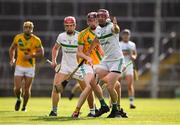 8 August 2020; Paudie O'Brien of Kilmallock in action against Ronan Fox of Ahane at the Limerick County Senior Hurling Championship Section A Group 2 Round 3 match between Kilmallock and Ahane at LIT Gaelic Grounds in Limerick. Photo by Matt Browne/Sportsfile