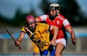 8 August 2020; Conor Kelly of Na Fianna in action against Jake Malone of Cuala during the Dublin County Senior Hurling Championship Group 4 Round 3 match between Na Fianna and Cuala at Parnell Park in Dublin. Photo by David Fitzgerald/Sportsfile