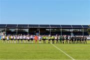8 August 2020; Both teams line up ahead of the FAI Women's National League match between Wexford Youths and Bohemians at Ferrycarrig Park in Wexford. Photo by Sam Barnes/Sportsfile