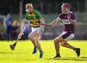 8 August 2020; Donagh Maher of Burgess in action against Jerry Kelly of Borris-Ileigh during the Tipperary County Senior Hurling Championship Group 4 Round 2 match between Borris-Ileigh and Burgess at McDonagh Park in Nenagh, Tipperary. Photo by Piaras Ó Mídheach/Sportsfile