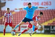 8 August 2020; Ciarán Kilduff of Shelbourne in action against Danny Kane of Sligo Rovers during the SSE Airtricity League Premier Division match between Sligo Rovers and Shelbourne at The Showgrounds in Sligo. Photo by Stephen McCarthy/Sportsfile