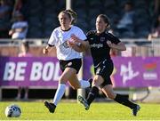 8 August 2020; Edel Kennedy of Wexford Youths in action against Ally Cahill of Bohemians during the FAI Women's National League match between Wexford Youths and Bohemians at Ferrycarrig Park in Wexford. Photo by Sam Barnes/Sportsfile