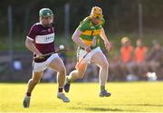 8 August 2020; James Devaney of Borris-Ileigh gets past Donagh Maher of Burgess on his way to scoring his side's first goal during the Tipperary County Senior Hurling Championship Group 4 Round 2 match between Borris-Ileigh and Burgess at McDonagh Park in Nenagh, Tipperary. Photo by Piaras Ó Mídheach/Sportsfile