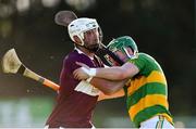 8 August 2020; Ciarán Cowan of Borris-Ileigh in action against Dan McCormack of Borris-Ileigh during the Tipperary County Senior Hurling Championship Group 4 Round 2 match between Borris-Ileigh and Burgess at McDonagh Park in Nenagh, Tipperary. Photo by Piaras Ó Mídheach/Sportsfile