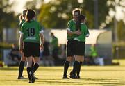 8 August 2020; Alannah McEvoy of Peamount United, right, is congratulated by team-mate Karen Duggan after scoring her side's fourth goalduring the FAI Women's National League match between Peamount United and Treaty United at PRL Park in Greenogue, Dublin. Photo by Seb Daly/Sportsfile