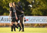 8 August 2020; Vanessa Ogbonna of Wexford Youths, right, celebrates with team-mates after scoring her side's third goal during the FAI Women's National League match between Wexford Youths and Bohemians at Ferrycarrig Park in Wexford. Photo by Sam Barnes/Sportsfile