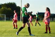8 August 2020; Stephanie Roche of Peamount United celebrates after scoring her side's fifth goal during the FAI Women's National League match between Peamount United and Treaty United at PRL Park in Greenogue, Dublin. Photo by Seb Daly/Sportsfile