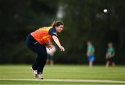 9 August 2020; Louise McCarthy of Scorchers bowls during the Women's Super Series match between Scorchers and Typhoons at Pembroke Cricket Club in Park Avenue, Dublin. Photo by Sam Barnes/Sportsfile