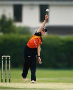 9 August 2020; Anna Kerrison of Scorchers bowls during the Women's Super Series match between Scorchers and Typhoons at Pembroke Cricket Club in Park Avenue, Dublin. Photo by Sam Barnes/Sportsfile
