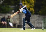 9 August 2020; Louise Little of Typhoons plays a shot during the Women's Super Series match between Scorchers and Typhoons at Pembroke Cricket Club in Park Avenue, Dublin. Photo by Sam Barnes/Sportsfile