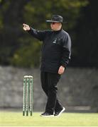 9 August 2020; Umpire Steve Wood during the Women's Super Series match between Scorchers and Typhoons at Pembroke Cricket Club in Park Avenue, Dublin. Photo by Sam Barnes/Sportsfile