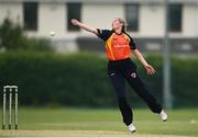 9 August 2020; Hannah Little of Scorchers attempts to catch Freya Sargent of Typhoons during the Women's Super Series match between Scorchers and Typhoons at Pembroke Cricket Club in Park Avenue, Dublin. Photo by Sam Barnes/Sportsfile