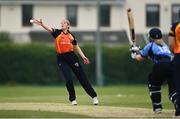 9 August 2020; Hannah Little of Scorchers attempts to catch Freya Sargent of Typhoons during the Women's Super Series match between Scorchers and Typhoons at Pembroke Cricket Club in Park Avenue, Dublin. Photo by Sam Barnes/Sportsfile