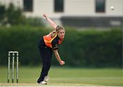 9 August 2020; Hannah Little of Scorchers bowls during the Women's Super Series match between Scorchers and Typhoons at Pembroke Cricket Club in Park Avenue, Dublin. Photo by Sam Barnes/Sportsfile