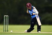 9 August 2020; Celeste Raack of Typhoons plays a shot during the Women's Super Series match between Scorchers and Typhoons at Pembroke Cricket Club in Park Avenue, Dublin. Photo by Sam Barnes/Sportsfile
