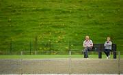 9 August 2020; Supporters James and Mary Winters watch on during the Monaghan Senior Football Championship Group 1 Round 3 match between Clontibret O'Neills and Magheracloone Mitchell's at Clontibret O'Neills GAA Club in Clontibret, Monaghan. Photo by Philip Fitzpatrick/Sportsfile