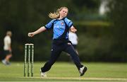 9 August 2020; Louise Little of Typhoons bowls during the Women's Super Series match between Scorchers and Typhoons at Pembroke Cricket Club in Park Avenue, Dublin. Photo by Sam Barnes/Sportsfile