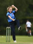 9 August 2020; Louise Little of Typhoons bowls during the Women's Super Series match between Scorchers and Typhoons at Pembroke Cricket Club in Park Avenue, Dublin. Photo by Sam Barnes/Sportsfile