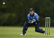 9 August 2020; Amy Hunter of Typhoons fields the ball during the Women's Super Series match between Scorchers and Typhoons at Pembroke Cricket Club in Park Avenue, Dublin. Photo by Sam Barnes/Sportsfile