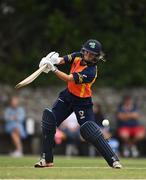 9 August 2020; Leah Paul of Scorchers plays a shot during the Women's Super Series match between Scorchers and Typhoons at Pembroke Cricket Club in Park Avenue, Dublin. Photo by Sam Barnes/Sportsfile