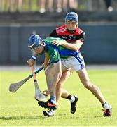 9 August 2020; Brendan Lynch of Tynagh Abbey Duniry in action against Cathal Tuohy of Tommy Larkins during the Galway County Senior Hurling Championship Group 1 match between Tommy Larkins and Tynagh Abbey Duniry at Duggan Park in Ballinasloe, Galway. Photo by Ramsey Cardy/Sportsfile
