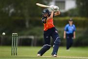 9 August 2020; Gaby Lewis of Scorchers plays a shot during the Women's Super Series match between Scorchers and Typhoons at Pembroke Cricket Club in Park Avenue, Dublin. Photo by Sam Barnes/Sportsfile