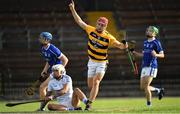 9 August 2020; Jack Prendergast of Lismore celebrates after scoring his side's first goal during the Waterford County Senior Hurling Championship Group D match between Dungarvan and Lismore at Fraher Field in Dungarvan, Waterford. Photo by Eóin Noonan/Sportsfile