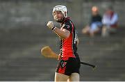 9 August 2020; Martin Óg Storey of Oulart-The Ballagh celebrates after scoring his side's first goal during the Wexford County Senior Hurling Championship Quarter-Final match between St Anne's Rathangan and Oulart-The Ballagh at Chadwicks Wexford Park in Wexford. Photo by Harry Murphy/Sportsfile